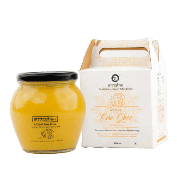 Anveshan A2 Desi Hallikar Cow Ghee-500 ml